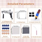 Tufting Gun Cut Pile And Loop Pile 2 In 1 Electric Rug Gun Machine Starter Kit