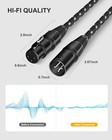 Xlr Cables  3ft 2 Pack Microphone Cable  Xlr Male To Female Balanced Microphone