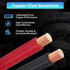 40ft 1 0 Gauge Wire Awg Battery Cable Copper Clad Aluminum Cca Amp W fuse Holder