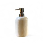 Bathroom Set In Calacatta Gold Marble Glass Soap Dispenser Accessories