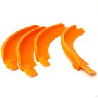 Hot Wheels Compatible 90 Degree High Bank Turns Orange   Pack Of 4  