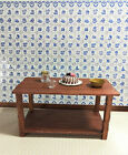 Dollhouse Miniature Blue   White Delft Wall Tiles Textured 1 12 Scale Kitchens