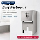 Commercial Double Rolls Toilet Paper Dispenser Holder heavy Duty Stainless Steel