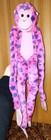 Toys R Us Animal Alley Hanging Pink Leopard Spot Plush Monkey Stuffed Animal  m