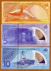 Tonga   Banknotes Set 2-5-10 Pa anga Nd  2024  P-50-51-52 Unc New Serie Polymer