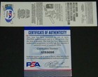 Hank Aaron Signed Autographed Baseball Ticket 1982 Hof Induction Year Psa Coa 