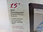 New Aluratek 15 Inch Wi-fi Touchscreen Digital Photo Frame Model  Aws215f