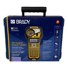 Brady M210 Portable Handheld Label Maker Printer Kit Case   Rechargeable Battery