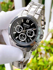 Seiko Spirit Black Dial Chronograph Sbtr013 Stainless Steel Men s Watch