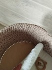 Baby Bassinet Moses Basket With Stand Handmade Cradle Crochet Newborn Crib