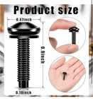 50 Packs 10-32 Rack Screws  Rack Mount Screws W  Nylon Washers For Server Audio