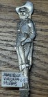 Jamestown Expo Full Figure John Smith Pocahontas Bowl Sterling Souvenir Spoon 