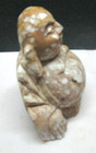 Figurine Vintage Hand Carved Soapstone Laughing Buddha Statue Budai Hotei  3 