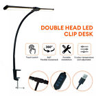 Led Desk Lamp With Clamp Double Head Desk Lamp With 360   Adjustable Gooseneck