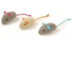 3 Pack Cat Toy Skitter Critters Mouse Catnip Kitten Gray cream Mice