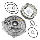 Rear Brake Backing Plate Kit  brake Shoes For Honda Rancher 420 Trx420 2014-2024