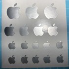 Set Of 17 Apple Logo Die Cut Vinyl Decals For Phone Laptop Car Window  78