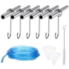 Maple Syrup Tapping Kit - 6 Stainless Steel Tree Taps  2 Sap Filters  20ft Tube