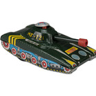 Pair Of Vintage Chinese Tin Friction Tanks Mf   721 With Boxes