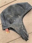 Antique Buco Black Leather Motorcycle Skull Cap 