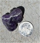 Chevron Amethyst Frog Totem - Divine Guidance  Metamorphosis