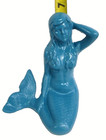 Nautical Mermaid Cast Iron Sitting Figure Statue 7  Tall Garden Pool Pond Decor