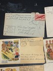 Ww2 Letter Lot Wwii Hitler Axis Covers Ephemera Stamps V Mail