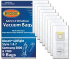Micro Filtration Vacuum Cleaner Dust Bags For Bissell Style 1   7 - 9 Pack