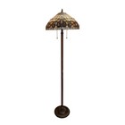 Tiffany-style Victorian Design 2-light Floor Lamp