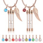 Cremation Urn Necklace For Ashes Timeless Hourglass Memorial Pendant Keepsake Us