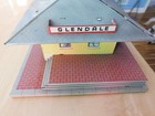 Vintage 1940s Marx  4418 Litho Tin Train Station Glendale Railroad Waiting Room