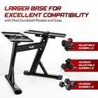 Yes4all Adjustable Dumbbell Stand - 160 Pound Capacity  Spotter Rack   Weight   