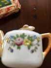 Vintage Gold Lustreware Child s China Tea Set Made In Japan 8 Pieces Flowers