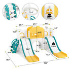 Joyldias 9in1 Kids Double Slide Toddler Playground Climb Playset Indoor outdoor