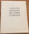 National Theatre Of The Comic Opera Program French Les Contes D hoffman