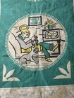 Vintage Mid Century Modern Mcm Retro Tea Towel Vintage Kitchen Kitsch 1950s