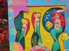 Disney   s The Little Mermaid Vanity Set comb Hairbrush Mirror kid Care Vintage