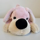 Fao Schwarz Puppy Dog Plush Stuffed Animal Light Pink Beige Black Nose 2018 8 