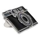 Pinmart s Trendy Black Camera Photography Lover Enamel Lapel Pin