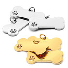  stylish 100pcs Stainless Steel Paw Print Pet Id Tags For Cats And Dogs - Person
