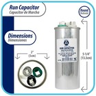 Appli Parts Dual Run Capacitor For Ac 45 5 Mfd Uf  microfarads  370vac Or 450vac