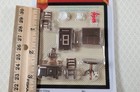 Dollhouse Miniature 1 48 Quarter Scale Kitchen Set Table Chairs Stove Icebox