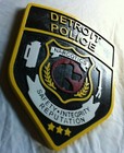 Police Detroit Narcotics 3d Routed Wood Patch Plaque Sign Custom Carved