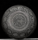Antique Genuine Middle East Persian  safavid   Qajar  2-side Hand Engraved Bowl