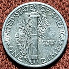 1944 D Mercury Dime 10c Silver Coin Au 90  Silver