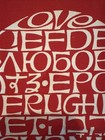 Vintage Alexander Girard International Heart Love Textile Art Mcm Herman Miller