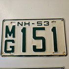 Pair 1953 Nh License Plates W Mailer Mg Td Plate No  Mg 151