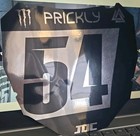 54 Odi Number Plate Decal - As Is -   black chrome gloss  - Item 195