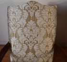 1980s Hickory Chair English Hepplewhite Mahogany Inlay Pair Of High-back Chairs