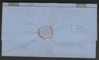  fp  Gb 1858 Cover 1 - Sc 28 London To New York  Red 21 Cents   Paid H s